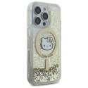 Hello Kitty Liquid Glitter Fever MagSafe - Etui iPhone 16 Pro Max (biały / złoty) Hello Kitty
