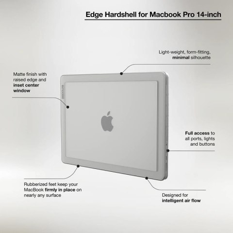 Incase Edge Hardshell Case - Etui MacBook Pro 14" (M4/M3/M2/M1/2024-2021) (Clear) Incase Incase Edge Hardshell Case - Etui MacBook Pro 14" (M4/M3/M2/M1/2024-2021) (Clear) Incase
