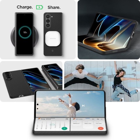 Spigen Airskin Pro - Etui do Samsung Galaxy Z Fold 5 (Czarny) Spigen Spigen Airskin Pro - Etui do Samsung Galaxy Z Fold 5 (Czarny) Spigen