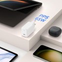 Spigen ArcStation Pro GaN-651 - Ładowarka sieciowa USB-C PD 3.0 PPS 65W + kabel USB-C (Biały) Spigen