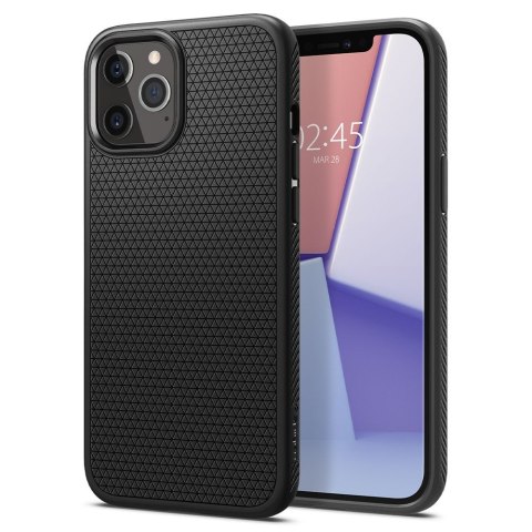 Spigen Liquid Air - Etui do iPhone 12 Pro / iPhone 12 (Czarny) Spigen Spigen Liquid Air - Etui do iPhone 12 Pro / iPhone 12 (Czarny) Spigen
