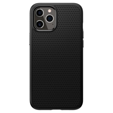 Spigen Liquid Air - Etui do iPhone 12 Pro / iPhone 12 (Czarny) Spigen Spigen Liquid Air - Etui do iPhone 12 Pro / iPhone 12 (Czarny) Spigen
