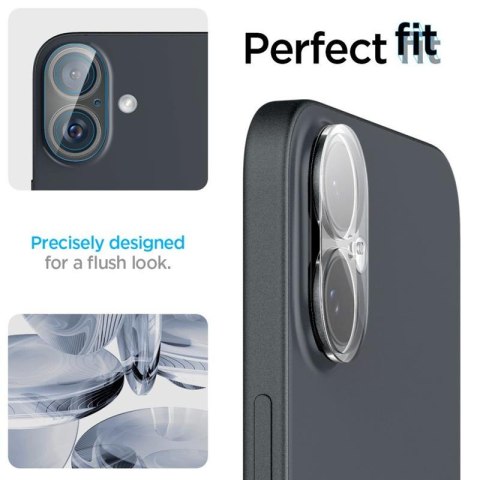 Spigen Optik GLAS.TR Camera Protector 2-Pack - Szkło ochronne na obiektyw do iPhone 16 / 16 Plus (2 szt) (Przezroczysty) Spigen Spigen Optik GLAS.TR Camera Protector 2-Pack - Szkło ochronne na obiektyw do iPhone 16 / 16 Plus (2 szt) (Przezroczysty) Spigen