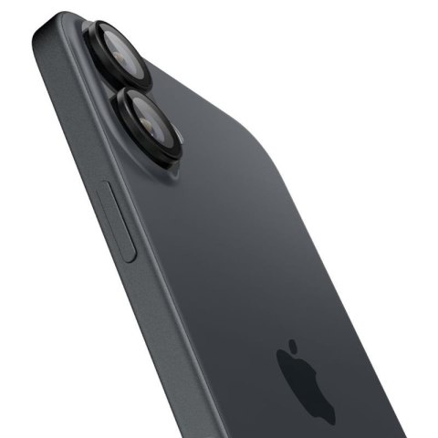 Spigen Optik Pro GLAS.TR EZ Fit Camera Protector 2-Pack - Szkło ochronne na obiektyw do iPhone 16 / 16 Plus (2 szt) (Czarny) Spigen Spigen Optik Pro GLAS.TR EZ Fit Camera Protector 2-Pack - Szkło ochronne na obiektyw do iPhone 16 / 16 Plus (2 szt) (Czarny) Spigen