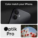 Spigen Optik Pro GLAS.TR EZ Fit Camera Protector 2-Pack - Szkło ochronne na obiektyw do iPhone 16 / 16 Plus (2 szt) (Czarny) Spigen