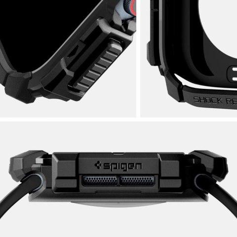 Spigen Rugged Armor - Obudowa do Apple Watch 10 46 mm (Matte Black) Spigen Spigen Rugged Armor - Obudowa do Apple Watch 10 46 mm (Matte Black) Spigen