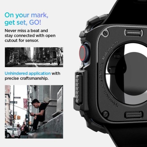 Spigen Rugged Armor - Obudowa do Apple Watch 10 46 mm (Matte Black) Spigen Spigen Rugged Armor - Obudowa do Apple Watch 10 46 mm (Matte Black) Spigen
