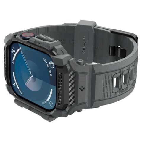 Spigen Rugged Armor Pro - Pasek z obudową do Apple Watch 10 46 mm (Dark Grey) Spigen Spigen Rugged Armor Pro - Pasek z obudową do Apple Watch 10 46 mm (Dark Grey) Spigen
