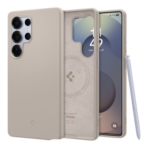 Spigen Silicone Fit Mag MagSafe - Etui do Samsung Galaxy S25 Ultra (Natural Titanium) Spigen Spigen Silicone Fit Mag MagSafe - Etui do Samsung Galaxy S25 Ultra (Natural Titanium) Spigen