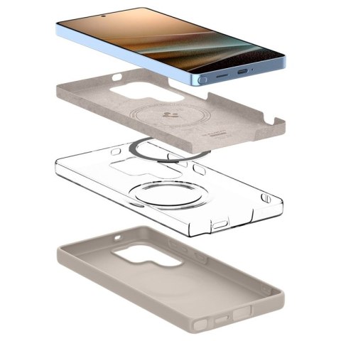 Spigen Silicone Fit Mag MagSafe - Etui do Samsung Galaxy S25 Ultra (Natural Titanium) Spigen Spigen Silicone Fit Mag MagSafe - Etui do Samsung Galaxy S25 Ultra (Natural Titanium) Spigen