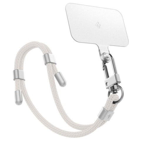 Spigen Universal Strap Set Crossbody & Wrist - Pasek do telefonu na ramię + na nadgarstek (Pearl White) Spigen Spigen Universal Strap Set Crossbody & Wrist - Pasek do telefonu na ramię + na nadgarstek (Pearl White) Spigen