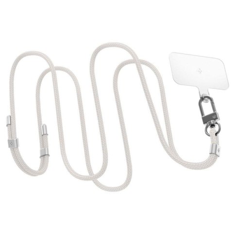 Spigen Universal Strap Set Crossbody & Wrist - Pasek do telefonu na ramię + na nadgarstek (Pearl White) Spigen Spigen Universal Strap Set Crossbody & Wrist - Pasek do telefonu na ramię + na nadgarstek (Pearl White) Spigen
