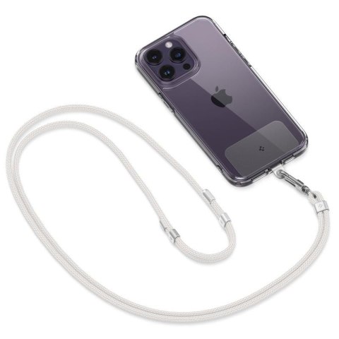 Spigen Universal Strap Set Crossbody & Wrist - Pasek do telefonu na ramię + na nadgarstek (Pearl White) Spigen Spigen Universal Strap Set Crossbody & Wrist - Pasek do telefonu na ramię + na nadgarstek (Pearl White) Spigen