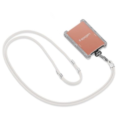 Spigen Universal Strap Set Crossbody & Wrist - Pasek do telefonu na ramię + na nadgarstek (Pearl White) Spigen Spigen Universal Strap Set Crossbody & Wrist - Pasek do telefonu na ramię + na nadgarstek (Pearl White) Spigen