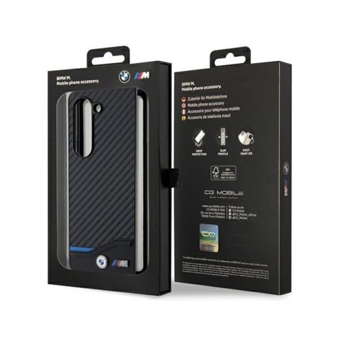 BMW Leather Carbon - Etui Samsung Galaxy Z Fold 5 (czarny) BMW BMW Leather Carbon - Etui Samsung Galaxy Z Fold 5 (czarny) BMW