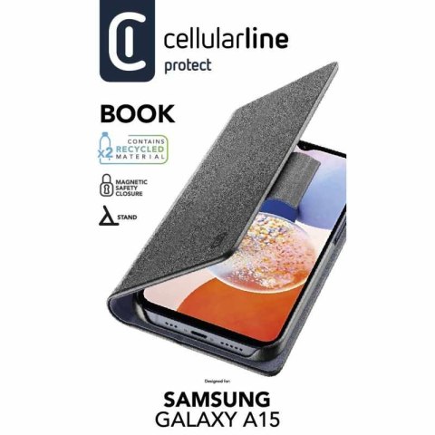Cellularline Book Case - Etui Samsung Galaxy A15 4G / 5G (czarny) Cellularline Cellularline Book Case - Etui Samsung Galaxy A15 4G / 5G (czarny) Cellularline