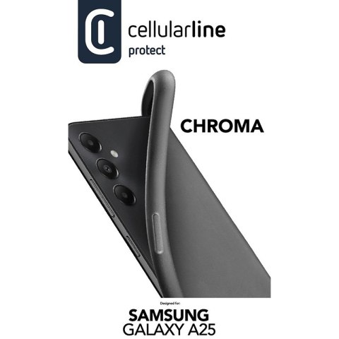 Cellularline Chroma Case - Etui Samsung Galaxy A25 5G (czarny) Cellularline Cellularline Chroma Case - Etui Samsung Galaxy A25 5G (czarny) Cellularline