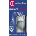 Cellularline Impact Glass - Hartowane szkło ochronne iPhone 15 Plus / iPhone 15 Pro Max Cellularline