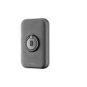 Cellularline Ring MAG 5000 - Power bank indukcyjny 5000mAh 7.5W MagSafe z funkcją standu (czarny) Cellularline