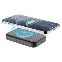 Cellularline Ring MAG 5000 - Power bank indukcyjny 5000mAh 7.5W MagSafe z funkcją standu (czarny) Cellularline