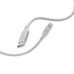 Cellularline Soft Cable - Kabel USB-A do Lightning certyfikat MFi 1.2 m (szary) Cellularline