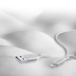 Cellularline Soft Cable - Kabel USB-A do Lightning certyfikat MFi 1.2 m (szary) Cellularline