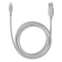 Cellularline Soft Cable - Kabel USB-A do Lightning certyfikat MFi 1.2 m (szary) Cellularline