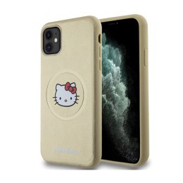 Hello Kitty Leather Kitty Head MagSafe - Etui iPhone 11 (złoty) Hello Kitty