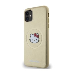 Hello Kitty Leather Kitty Head MagSafe - Etui iPhone 11 (złoty) Hello Kitty
