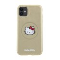 Hello Kitty Leather Kitty Head MagSafe - Etui iPhone 11 (złoty) Hello Kitty