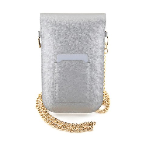 Hello Kitty Leather Metal Logo Chain - Torebka crossbody na telefon (srebrny) Hello Kitty Hello Kitty Leather Metal Logo Chain - Torebka crossbody na telefon (srebrny) Hello Kitty