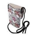 Hello Kitty Leather Tags Graffiti Cord - Torebka crossbody na telefon (beżowy) Hello Kitty