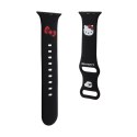 Hello Kitty Silicone Kitty Head - Pasek do Apple Watch 38/40/41 mm (czarny) Hello Kitty