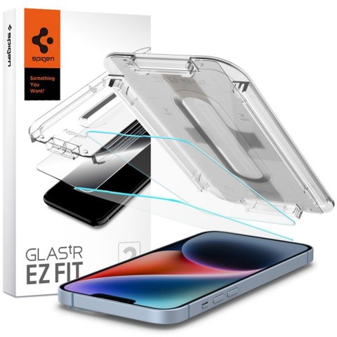Spigen GLAS.TR EZ FIT 2-Pack - Szkło hartowane do iPhone 16e / iPhone 14 / iPhone 13 Pro / iPhone 13 2 szt Spigen Spigen GLAS.TR EZ FIT 2-Pack - Szkło hartowane do iPhone 16e / iPhone 14 / iPhone 13 Pro / iPhone 13 2 szt Spigen