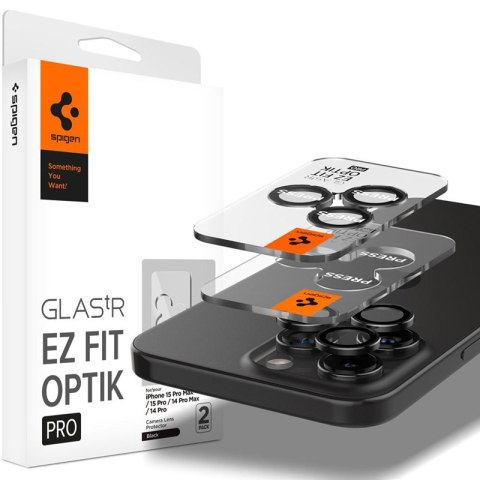 Spigen Optik Pro GLAS.TR EZ Fit Camera Protector 2-Pack - Szkło ochronne na obiektyw do iPhone 16 Pro / 16 Pro Max / 15 Pro / 15 Spigen Spigen Optik Pro GLAS.TR EZ Fit Camera Protector 2-Pack - Szkło ochronne na obiektyw do iPhone 16 Pro / 16 Pro Max / 15 Pro / 15 Spigen