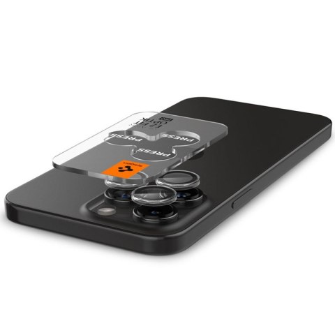 Spigen Optik Pro GLAS.TR EZ Fit Camera Protector 2-Pack - Szkło ochronne na obiektyw do iPhone 16 Pro / 16 Pro Max / 15 Pro / 15 Spigen Spigen Optik Pro GLAS.TR EZ Fit Camera Protector 2-Pack - Szkło ochronne na obiektyw do iPhone 16 Pro / 16 Pro Max / 15 Pro / 15 Spigen