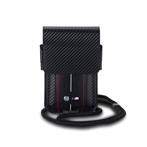 BMW Carbon Red Stripes Wallet Bag - Torebka na telefon (czarny) BMW BMW Carbon Red Stripes Wallet Bag - Torebka na telefon (czarny) BMW