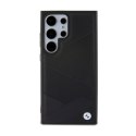 BMW Signature Leather Crossing Lines Pattern - Etui Samsung Galaxy S24 Ultra (czarny) BMW
