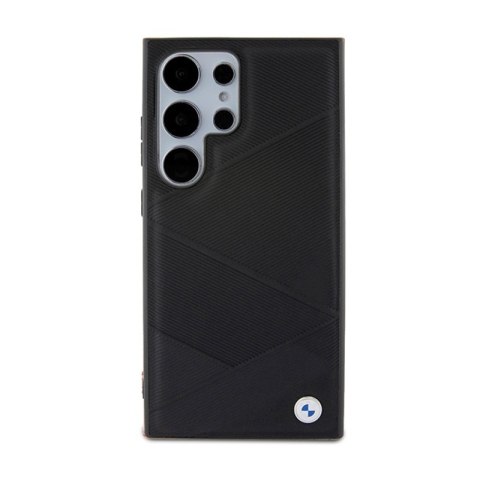 BMW Signature Leather Crossing Lines Pattern - Etui Samsung Galaxy S24 Ultra (czarny) BMW BMW Signature Leather Crossing Lines Pattern - Etui Samsung Galaxy S24 Ultra (czarny) BMW