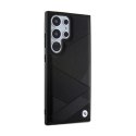 BMW Signature Leather Crossing Lines Pattern - Etui Samsung Galaxy S24 Ultra (czarny) BMW