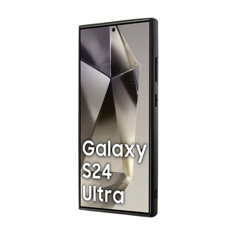 BMW Signature Leather Crossing Lines Pattern - Etui Samsung Galaxy S24 Ultra (czarny) BMW BMW Signature Leather Crossing Lines Pattern - Etui Samsung Galaxy S24 Ultra (czarny) BMW