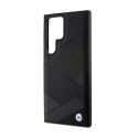 BMW Signature Leather Crossing Lines Pattern - Etui Samsung Galaxy S24 Ultra (czarny) BMW