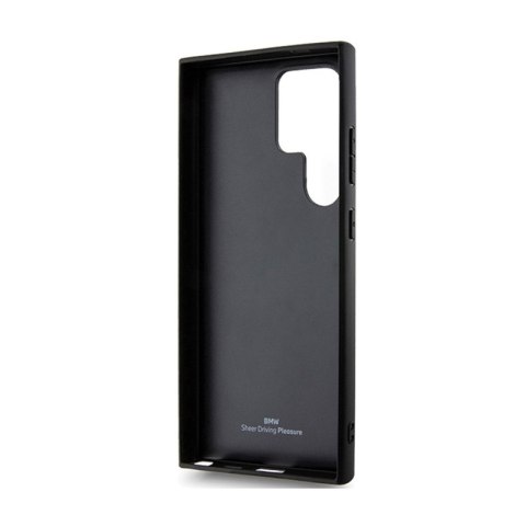 BMW Signature Leather Crossing Lines Pattern - Etui Samsung Galaxy S24 Ultra (czarny) BMW BMW Signature Leather Crossing Lines Pattern - Etui Samsung Galaxy S24 Ultra (czarny) BMW