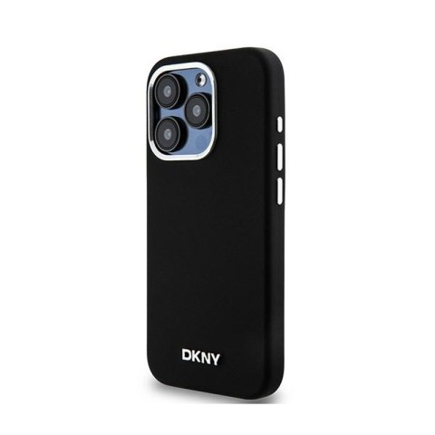 DKNY Liquid Silicone Small Metal Logo MagSafe - Etui iPhone 14 Pro (czarny) DKNY DKNY Liquid Silicone Small Metal Logo MagSafe - Etui iPhone 14 Pro (czarny) DKNY