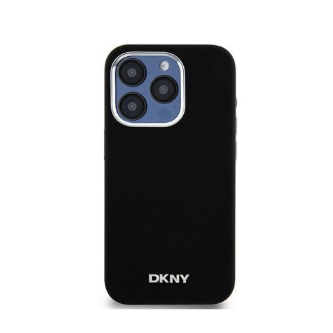 DKNY Liquid Silicone Small Metal Logo MagSafe - Etui iPhone 14 Pro (czarny) DKNY DKNY Liquid Silicone Small Metal Logo MagSafe - Etui iPhone 14 Pro (czarny) DKNY