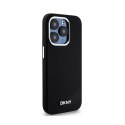 DKNY Liquid Silicone Small Metal Logo MagSafe - Etui iPhone 14 Pro (czarny) DKNY