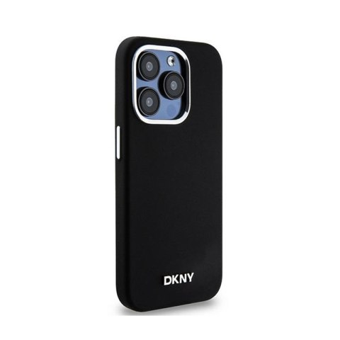 DKNY Liquid Silicone Small Metal Logo MagSafe - Etui iPhone 14 Pro (czarny) DKNY DKNY Liquid Silicone Small Metal Logo MagSafe - Etui iPhone 14 Pro (czarny) DKNY