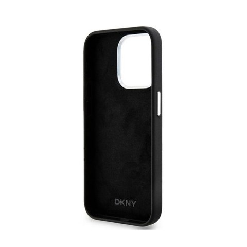 DKNY Liquid Silicone Small Metal Logo MagSafe - Etui iPhone 14 Pro (czarny) DKNY DKNY Liquid Silicone Small Metal Logo MagSafe - Etui iPhone 14 Pro (czarny) DKNY