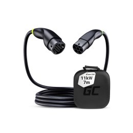 Green Cell - Kabel GC Snap Typ 2 do ładowania EV 11kW 7m 16A do Tesla Model Y / 3 / S / X, Kia EV6, VW ID.4 / ID.5, BMW i4 / iX, Green Cell