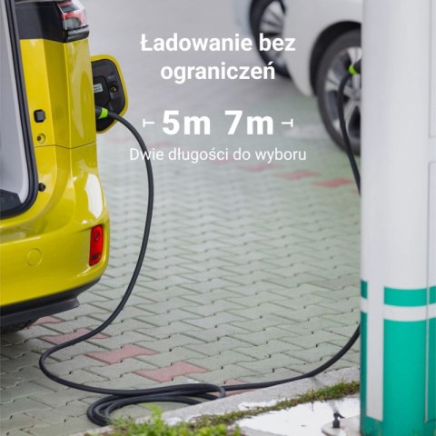 Green Cell - Kabel GC Snap Typ 2 do ładowania EV 11kW 7m 16A do Tesla Model Y / 3 / S / X, Kia EV6, VW ID.4 / ID.5, BMW i4 / iX, Green Cell Green Cell - Kabel GC Snap Typ 2 do ładowania EV 11kW 7m 16A do Tesla Model Y / 3 / S / X, Kia EV6, VW ID.4 / ID.5, BMW i4 / iX, Green Cell